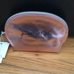 Kendall & Kylie Pink Metallic Makeup Pouch Case